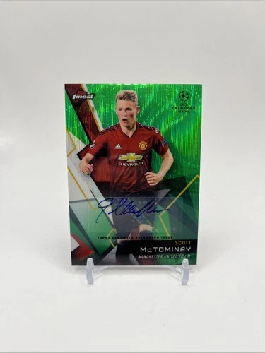 Scott McTominay 2018 Topps Finest Green Wave /99