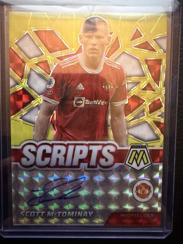 Scott McTominay 2021 Panini Mosaic Amarillo /25