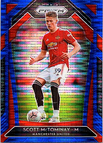 Scott McTominay 2020 Panini Prizm Blue Pulsar