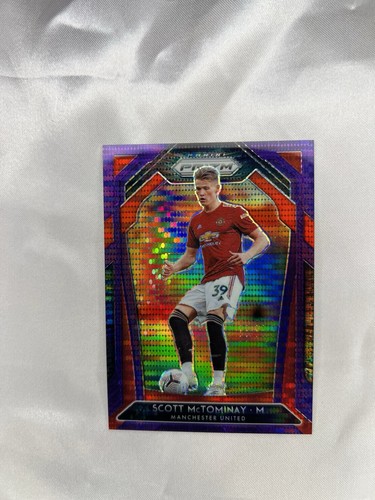 Scott McTominay 2020 Panini Prizm Premier League Purple Pulsar /99