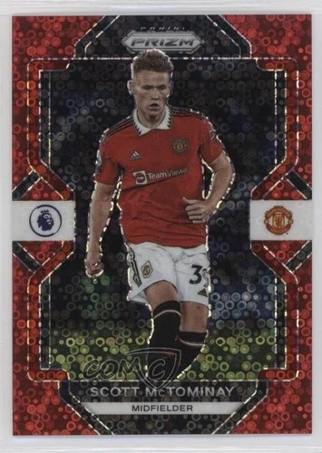 Scott McTominay 2022 Panini Prizm Premier League Red 16/49