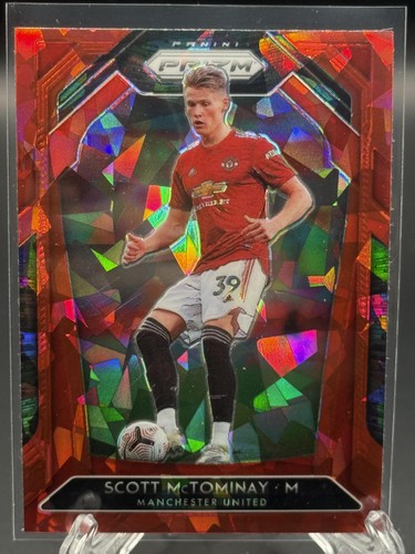 Scott McTominay 2021 Panini Prizm Premier League Red Ice Prizm