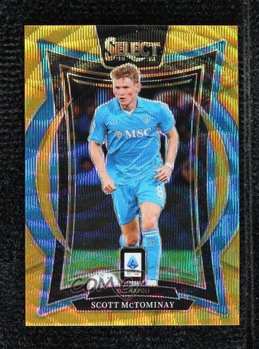 Scott McTominay 2024 Panini Select Serie A Gold Wave Prizm /10