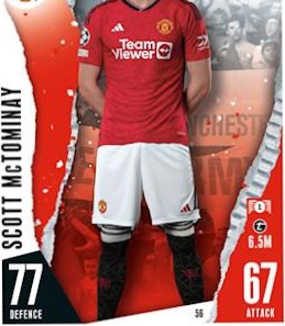 Scott McTominay 2023 Topps Match Attax UEFA Club Competitions