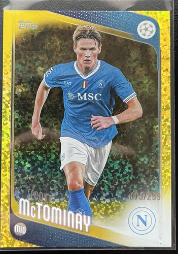Scott McTominay 2025 Topps UEFA Club Competitions Giallo Holofoil /299