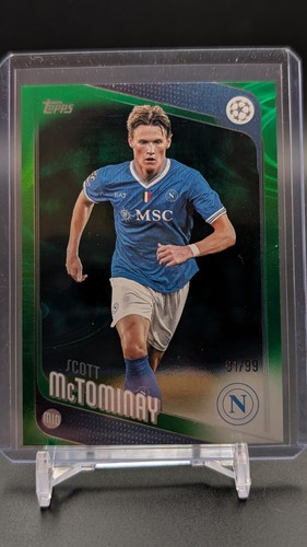 Scott McTominay 2026 Topps UEFA Club Competitions Green Raindrops /99