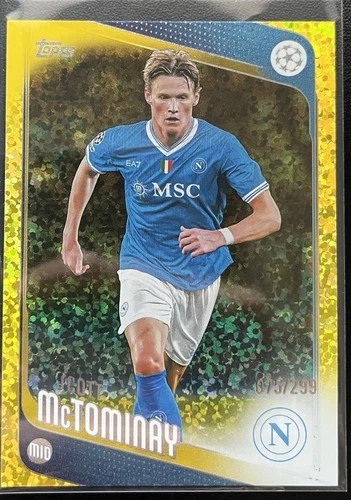 Scott McTominay 2025 Topps UEFA Club Competitions Holofoil Amarillo /299