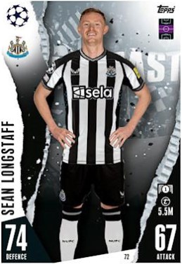 Sean Longstaff 2023 Topps Match Attax UEFA Club Competitions