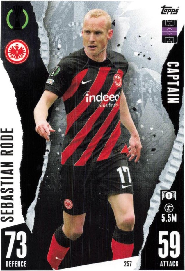 Sebastian Rode 2023 Topps Match Attax UEFA Club Competitions
