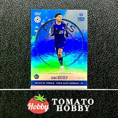 Senny Mayulu 2024 Topps Champions d'Europe Blue Refractor /99