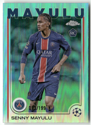 Senny Mayulu 2025 Topps Chrome Aqua /199