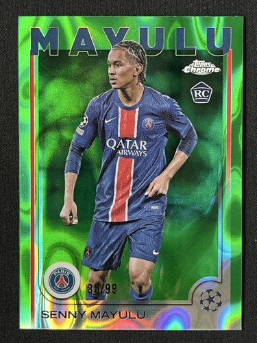 Senny Mayulu 2024 Topps Chrome Green Lava Refractor /99