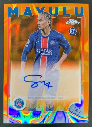 Senny Mayulu 2024 Topps Chrome Orange Lava /25