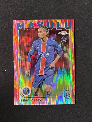 Senny Mayulu 2024 Topps Chrome Red Refractor /173