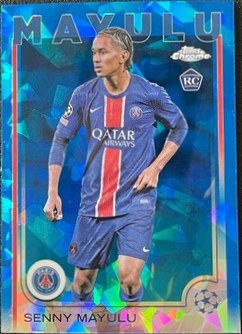 Senny Mayulu 2025 Topps Chrome Sapphire Blue Ice