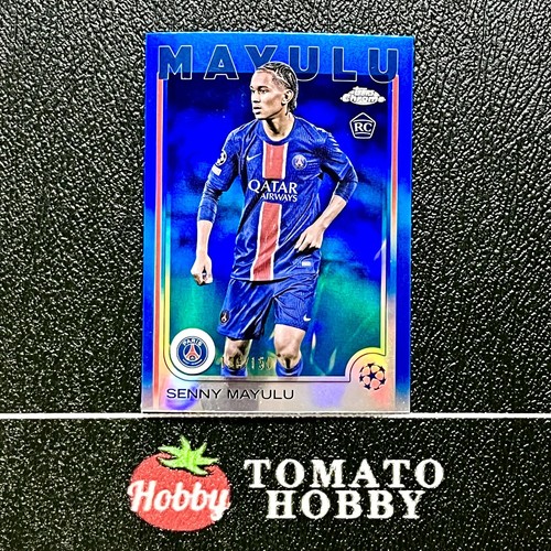 Senny Mayulu 2024 Topps Chrome UEFA Blue Refractor /150