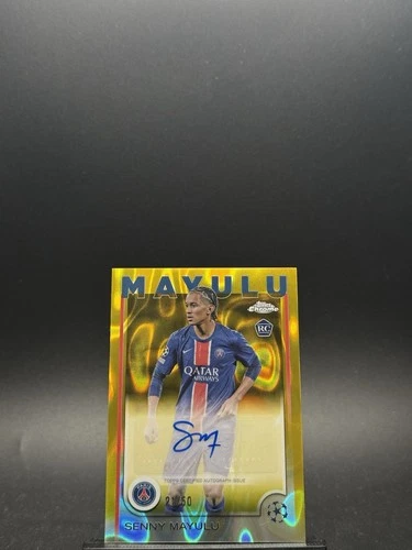 Senny Mayulu 2024 Topps Chrome UEFA Gold Lava Refractor /50