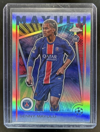 Senny Mayulu 2024 Topps Chrome UEFA Refractor