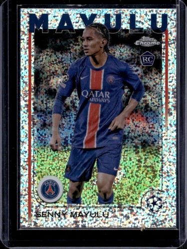 Senny Mayulu 2024 Topps Chrome UEFA Speckle Refractor