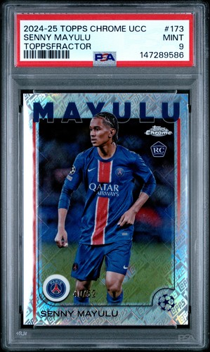 Senny Mayulu 2024 Topps Chrome UEFA ToppsFractor /52