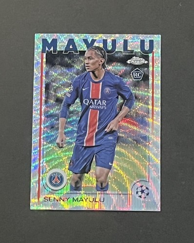 Senny Mayulu 2024 Topps Chrome UEFA Wave Refractor