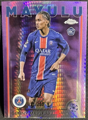 Senny Mayulu 2024 Topps Chrome Violet Refractor /299