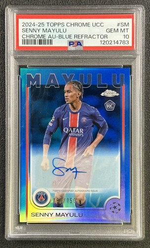 Senny Mayulu 2024 Topps Cromo UCC Blue Refractor /150