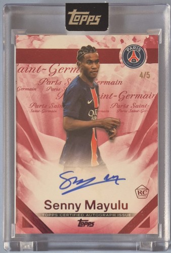 Senny Mayulu 2024 Topps Exhibition Ruffled Red /5