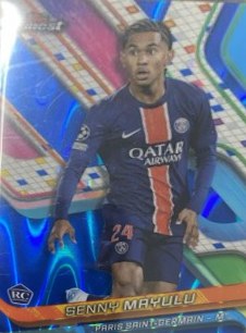 Senny Mayulu 2024 Topps Finest Blue Raywave Refractor /150