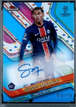 Senny Mayulu 2024 Topps Finest Blue Refractor /150