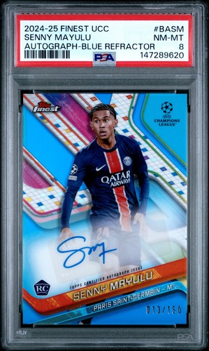 Senny Mayulu 2024 Topps Finest Blue Refractor /150