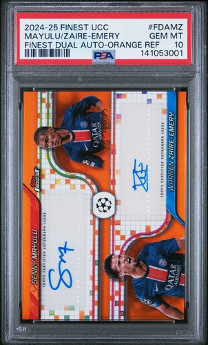 Senny Mayulu 2024 Topps Finest Orange Refractor /25