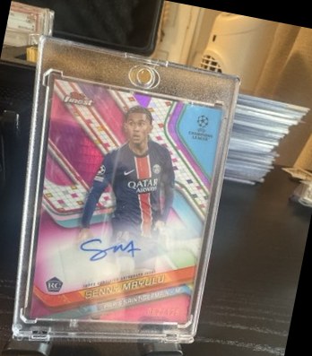 Senny Mayulu 2024 Topps Finest Pink Prism Refractor /125