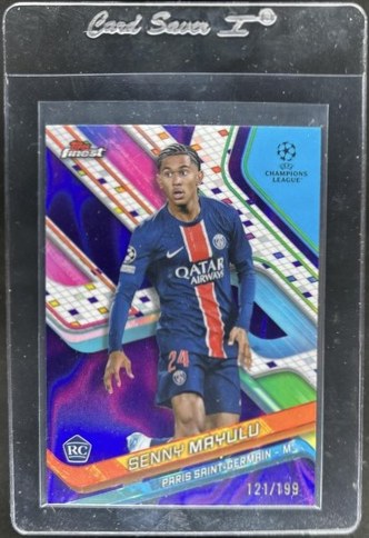 Senny Mayulu 2024 Topps Finest Purple Lava Refractor /199