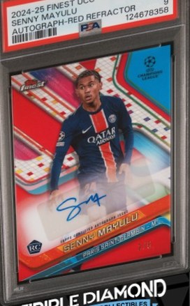 Senny Mayulu 2024 Topps Finest Red Refractor /5