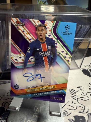 Senny Mayulu 2024 Panini Finest Viola Rifrattore /299