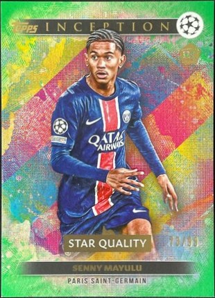 Senny Mayulu 2024 Topps Inception Green /99