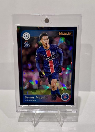 Senny Mayulu 2025 Topps Merlin Black Diamond Black Diamond Refractor /10