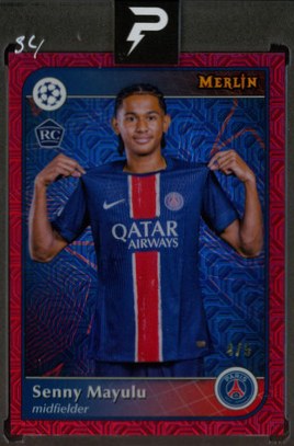 Senny Mayulu 2025 Topps Merlin Chrome 4/5