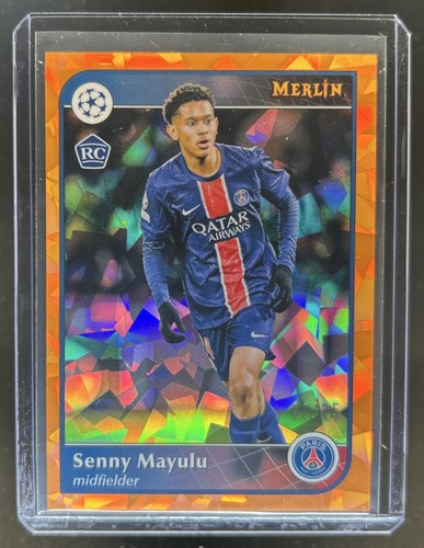 Senny Mayulu 2024 Topps Merlin Chrome Atomic Refractor Orange /25