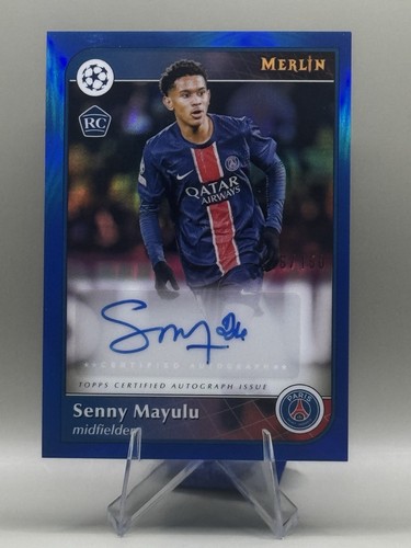 Senny Mayulu 2024 Topps Merlin Chrome Azul /150