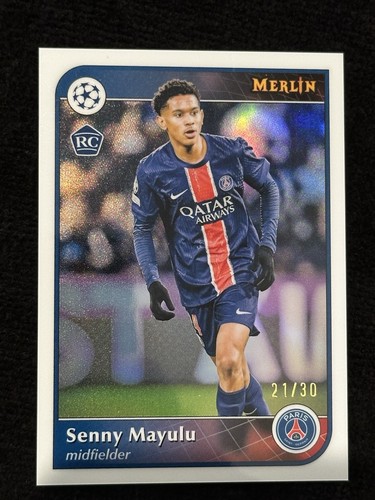 Senny Mayulu 2024 Topps Merlin Chrome Blanco /30