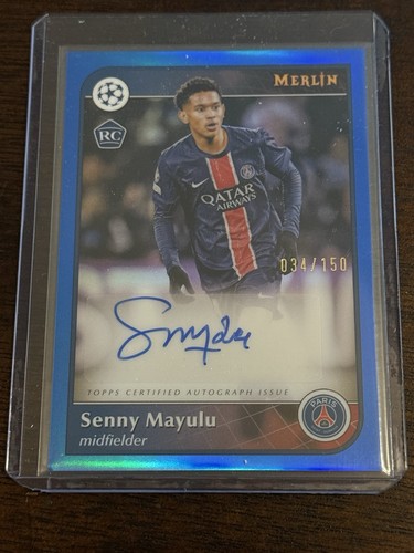 Senny Mayulu 2024 Topps Merlin Chrome Blue /150