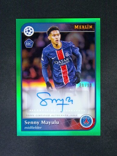 Senny Mayulu 2024 Topps Merlin Chrome Green /99