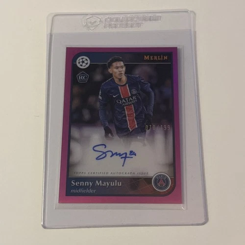 Senny Mayulu 2024 Topps Merlin Chrome Magenta /199