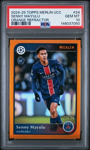 Senny Mayulu 2024 Topps Merlin Chrome Orange /25