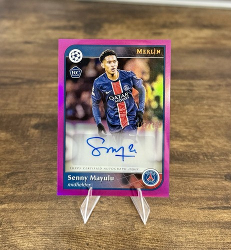 Senny Mayulu 2024 Topps Merlin Chrome Pink Shimmer /199