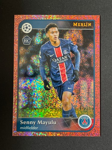 Senny Mayulu 2024 Topps Merlin Chrome Pink Shimmer /250