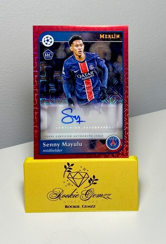 Senny Mayulu 2024 Topps Merlin Chrome Rosso Geometrico 4/5