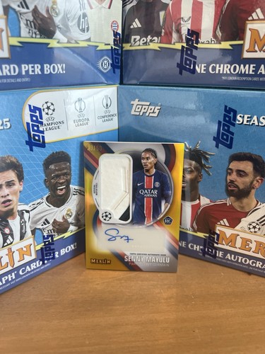 Senny Mayulu 2024 Topps Merlin Match Ball Oro /50
